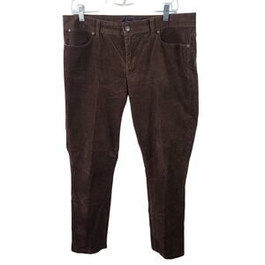 Talbots Brown Signature Corduroy Pants Jeans 12 P